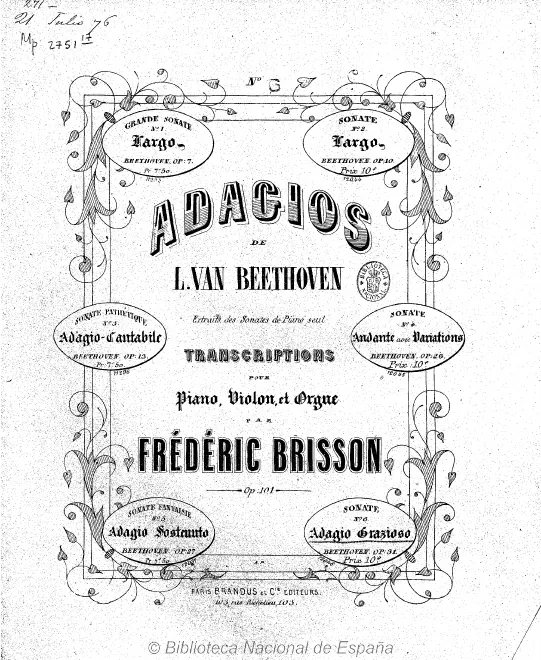 6. Adagio grazioso de la sonate, Op.31(/1)