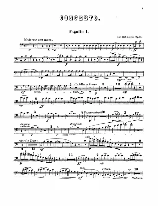 Bassoon 1, 2