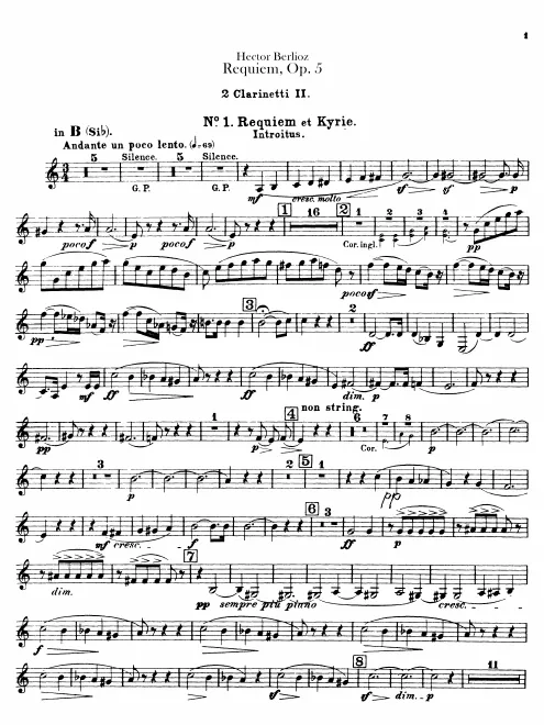 Clarinets 2 (2 in B, A)
