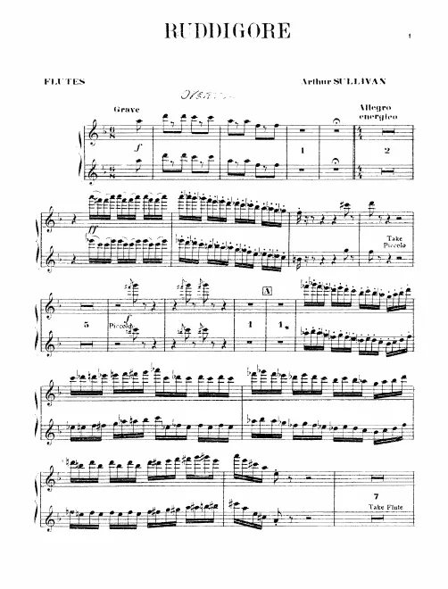 Flute 1/2 (also Piccolo)
