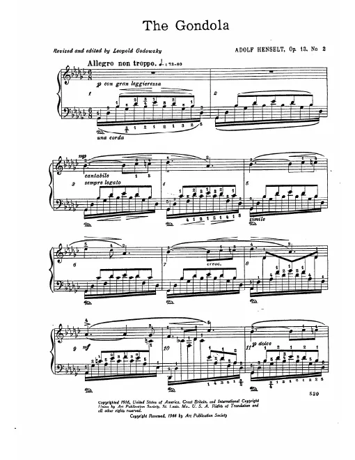 2. La Gondola - Etude