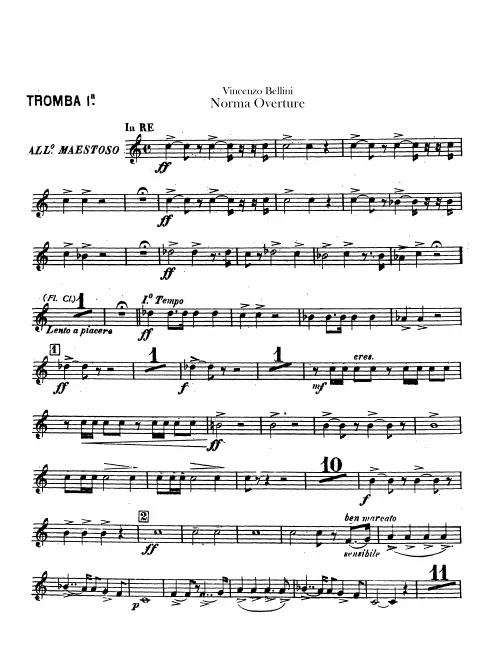Trumpet 1, 2 (D, B♭)