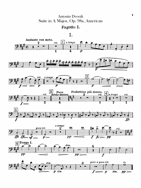 Bassoon 1, 2, Contrabassoon