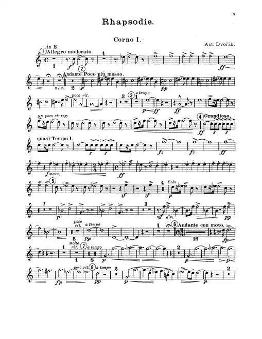 Horn 1, 2, 3, 4 (E/C)