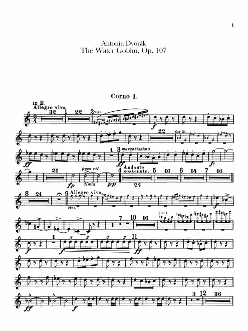 Horn 1, 2, 3, 4 (E, E, F)