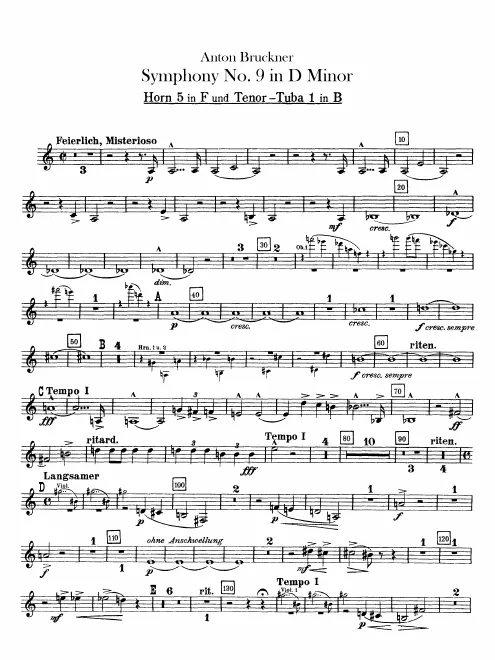 Horn 5 (F)/Tenor Wagner Tuba 1 (B)