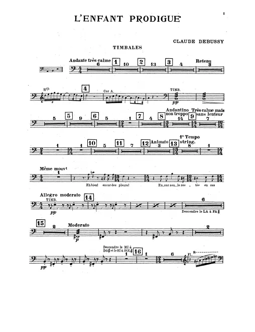 Timpani, Cymbals, Tambourine