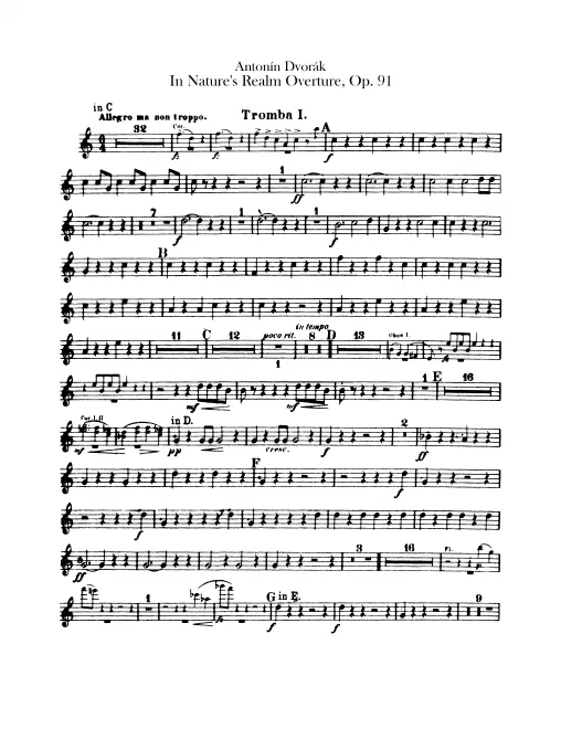 Trumpet 1, 2 (C, E, F)