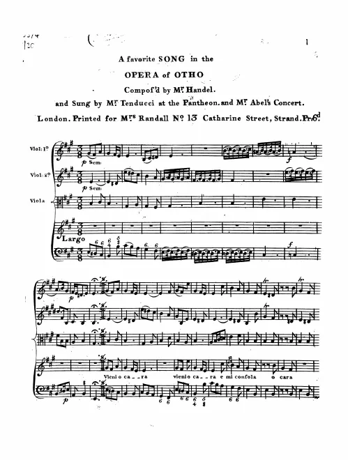 Aria: Vieni, O filgio