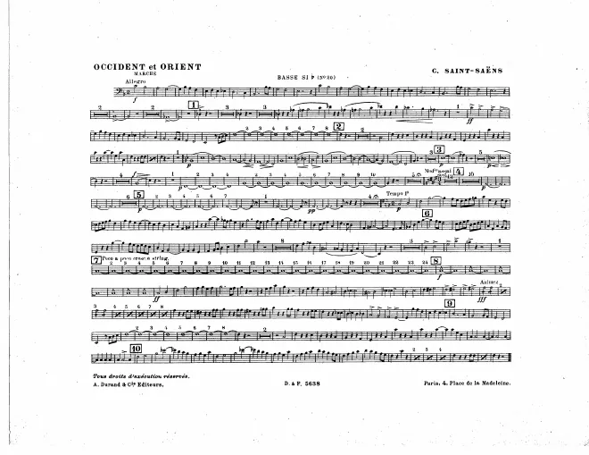 Basses (Tuba) (B), Contrabasses (Tuba) (E, B)