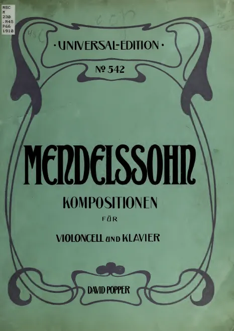 Complete Score and Cello Part