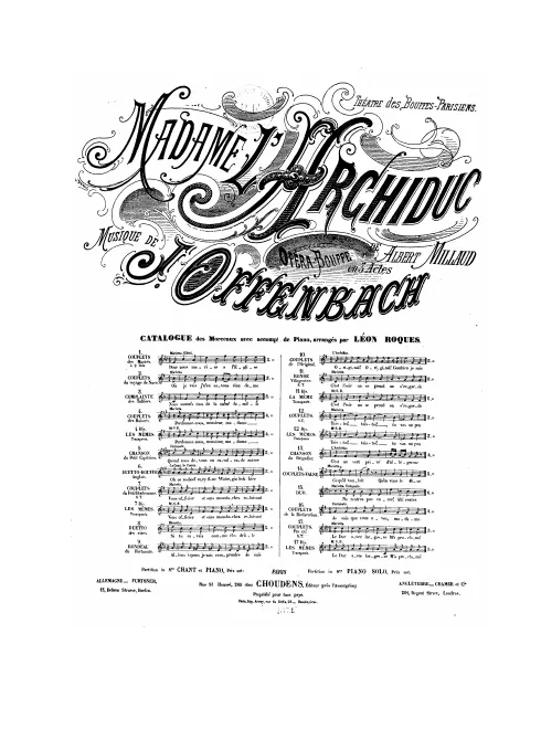No.17, Couplets «Pas ça!»: "Le Duc avec largesse" (Act III, No.18)
