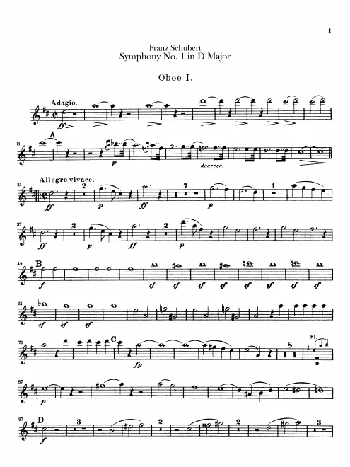 Oboe 1, 2
