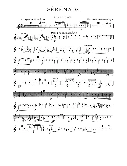 Horn 1, 2, 3, 4 (F)