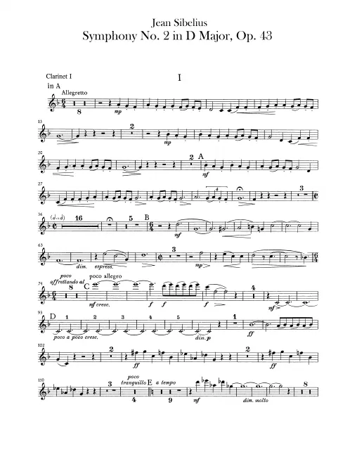 Clarinet 1 (A/B♭)