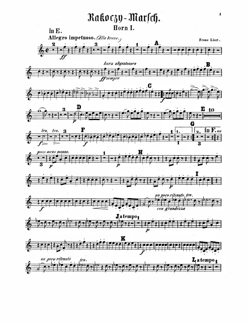 Horn 1, 2, 3, 4 (E)