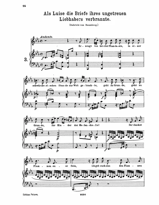 Complete Score (original / high voice, )