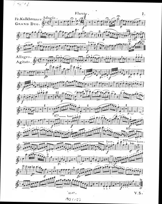 Flute Part (black and white)