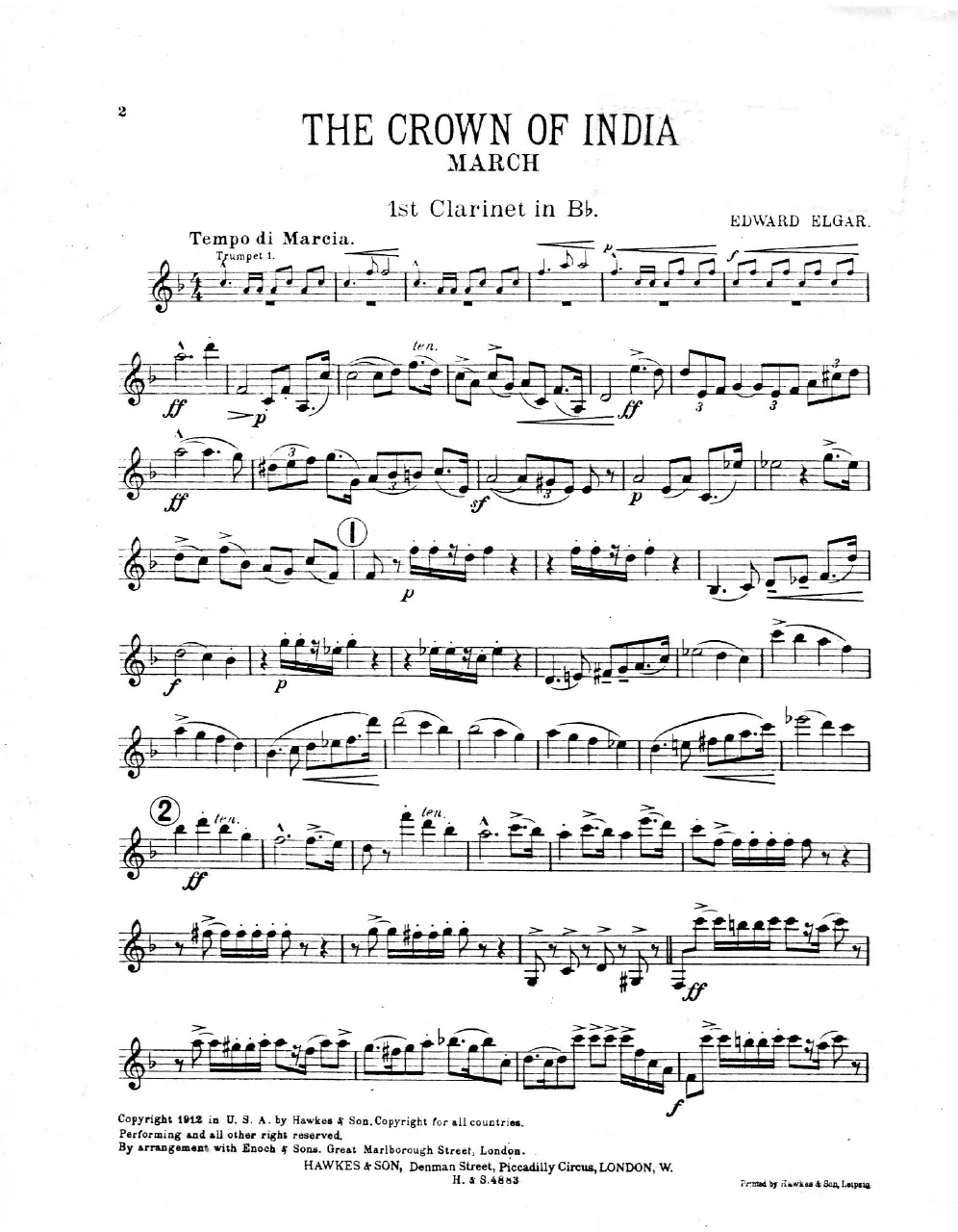 Clarinets 1, 2 (B)