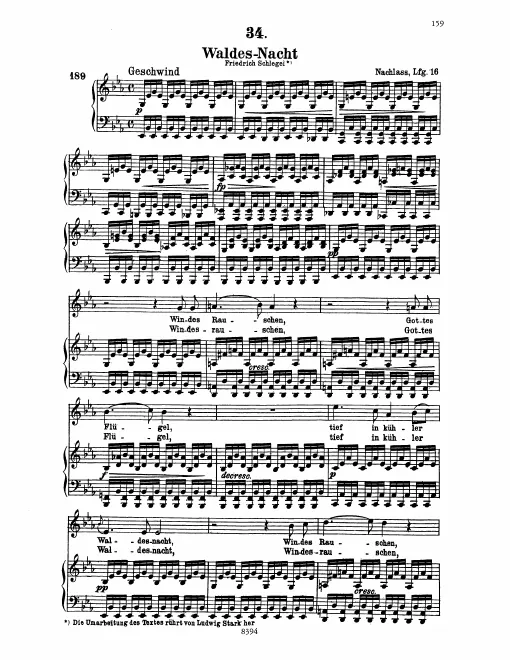 Complete Score (High Voice, transposed to )