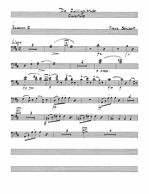 Bassoon 1, 2