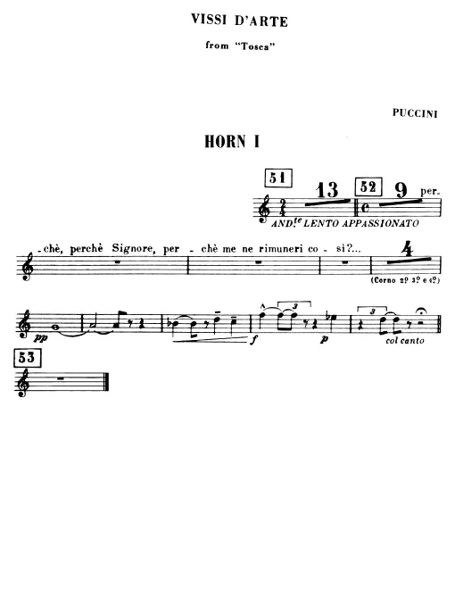 Horn 1, 2, 3, 4 (F)