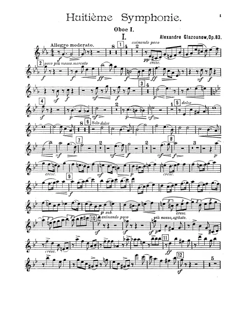 Oboe 1, 2, English Horn