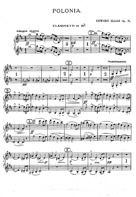 Clarinet 1/2 (B), Bass Clarinet (B)