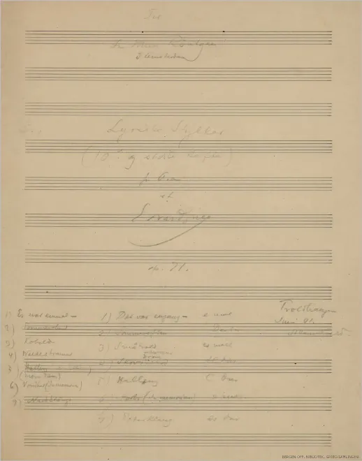 Complete Score (1st version?)