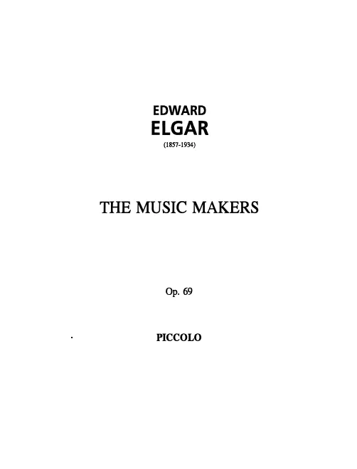 Piccolo, Flute 1, 2