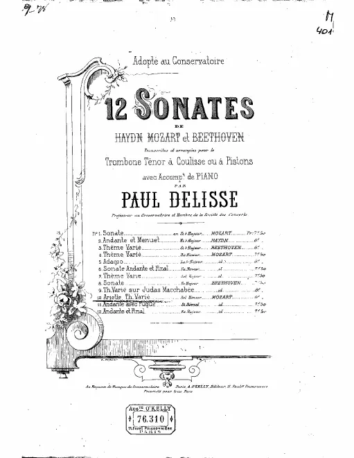 10. Mozart: Ariette thême varié (6 Variations on "Hélas, j'ai perdu mon amant", K.360/374b)