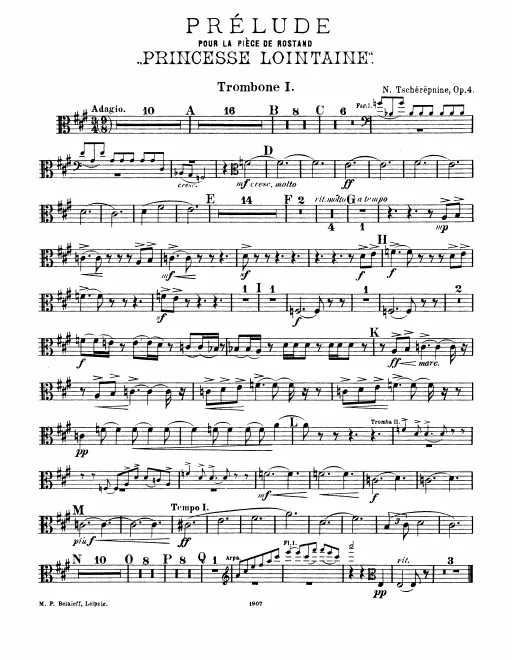 Trombone 1, 2, 3, Tuba