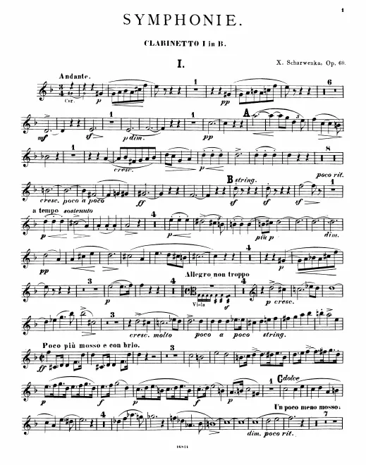 Clarinet 1, 2 (B)