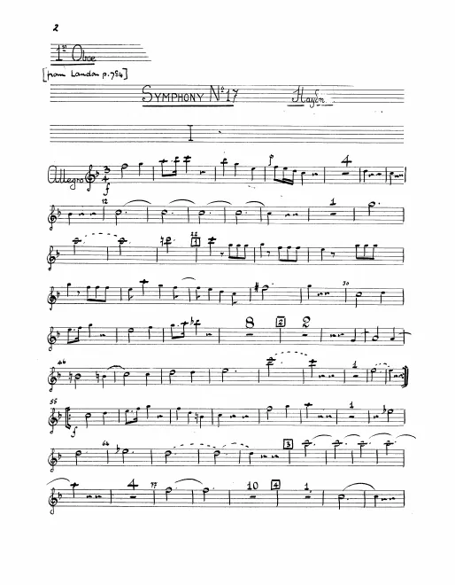 Oboe 1, 2