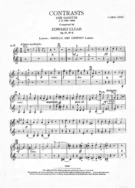 Horn 1/2, 3/4 (F)