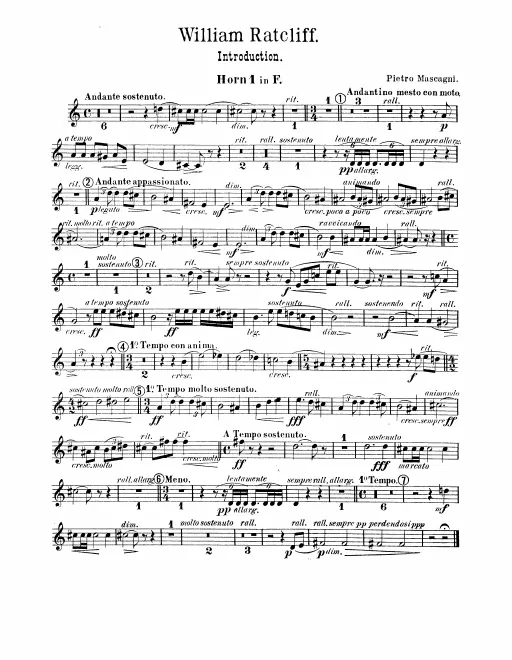 Horn 1, 2, 3, 4 (F)