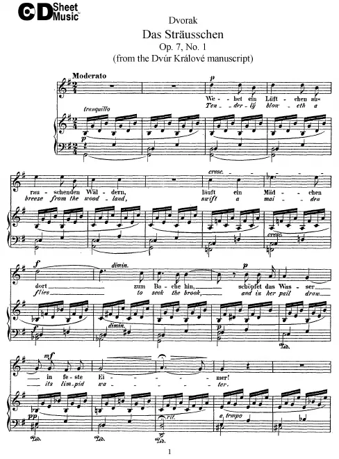 Incomplete Score (Nos.1-4)