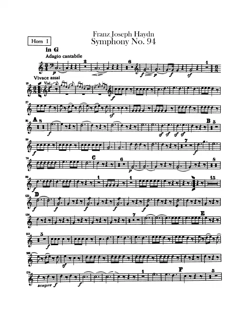 Horn 1, 2 (G/C)