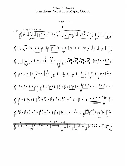 Horn 1, 2, 3, 4 (F)
