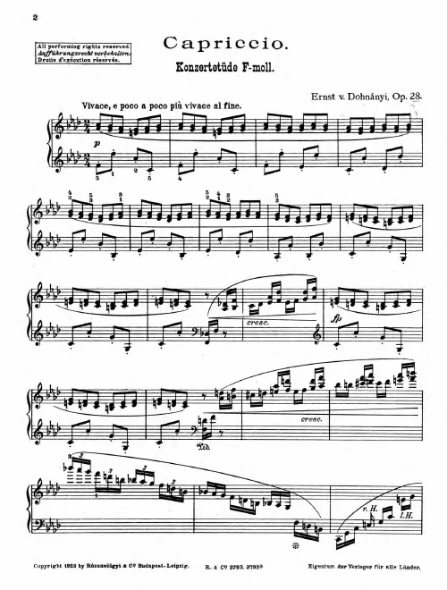 6. Capriccio - Score