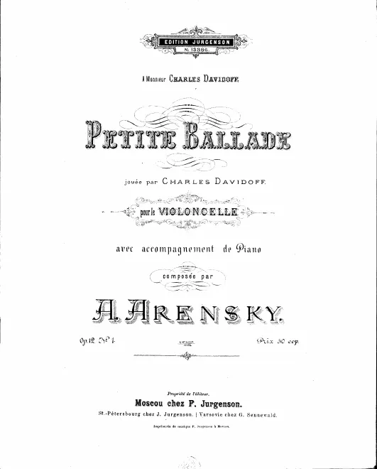 Complete Score and Cello Part