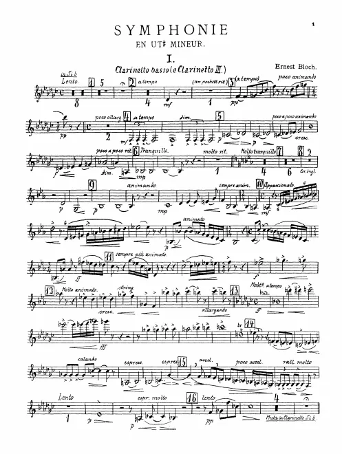 Clarinet 3/Bass Clarinet (B/A)