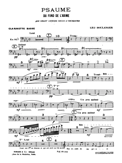 Bass Clarinet (B)