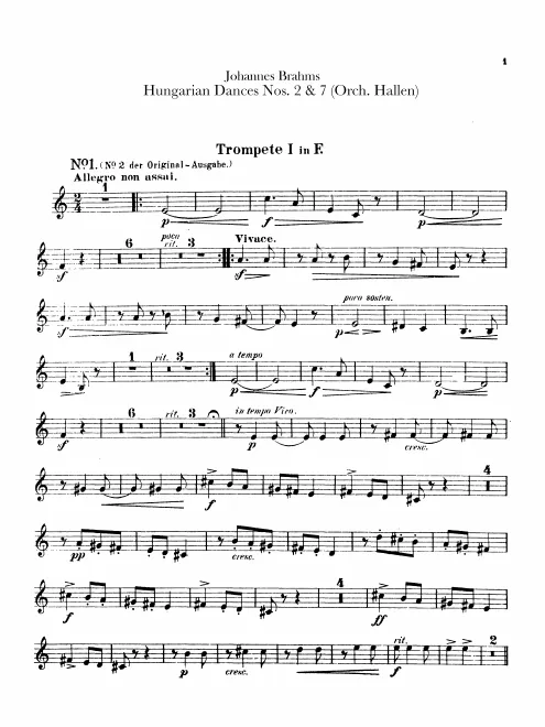 Trumpet 1, 2 (F)