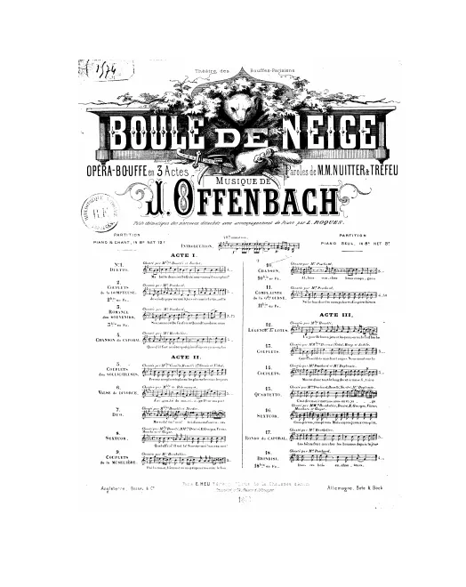 No.12, Chanson: "Allons, couchez! beau compagnon" (Act II, No.14)