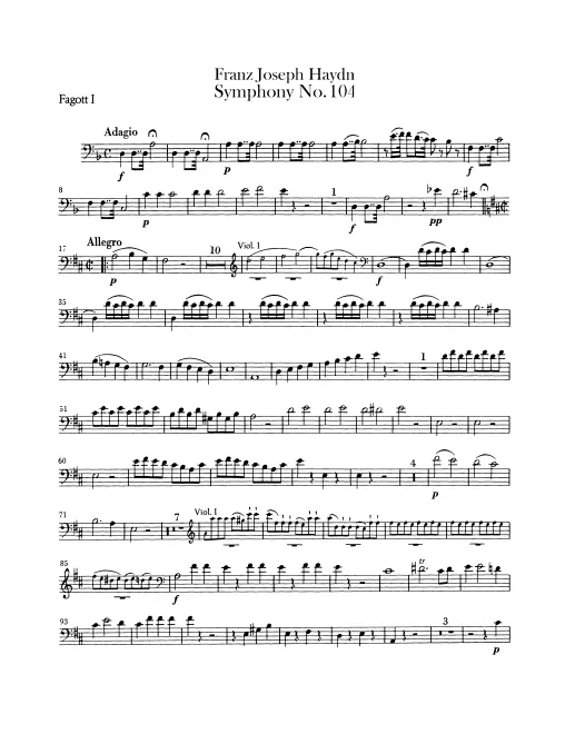 Bassoon 1, 2