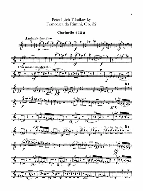 Clarinet 1, 2 (A)