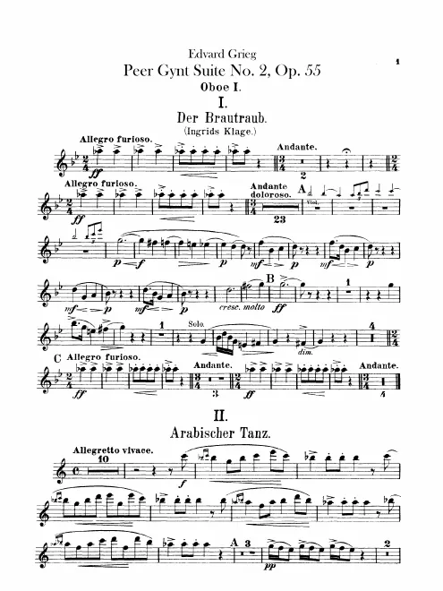 Oboe 1, 2