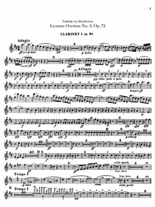 Clarinet 1, 2 (B)