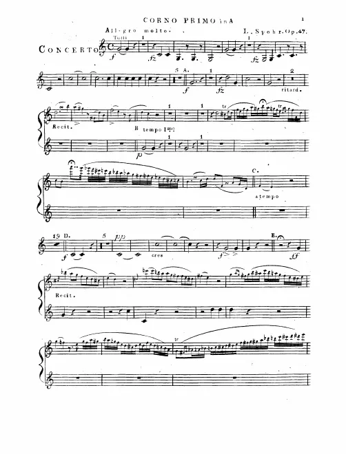Horn 1, 2 (A)